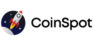 CoinSpot logo in landscape format for Australian crypto exchange branding