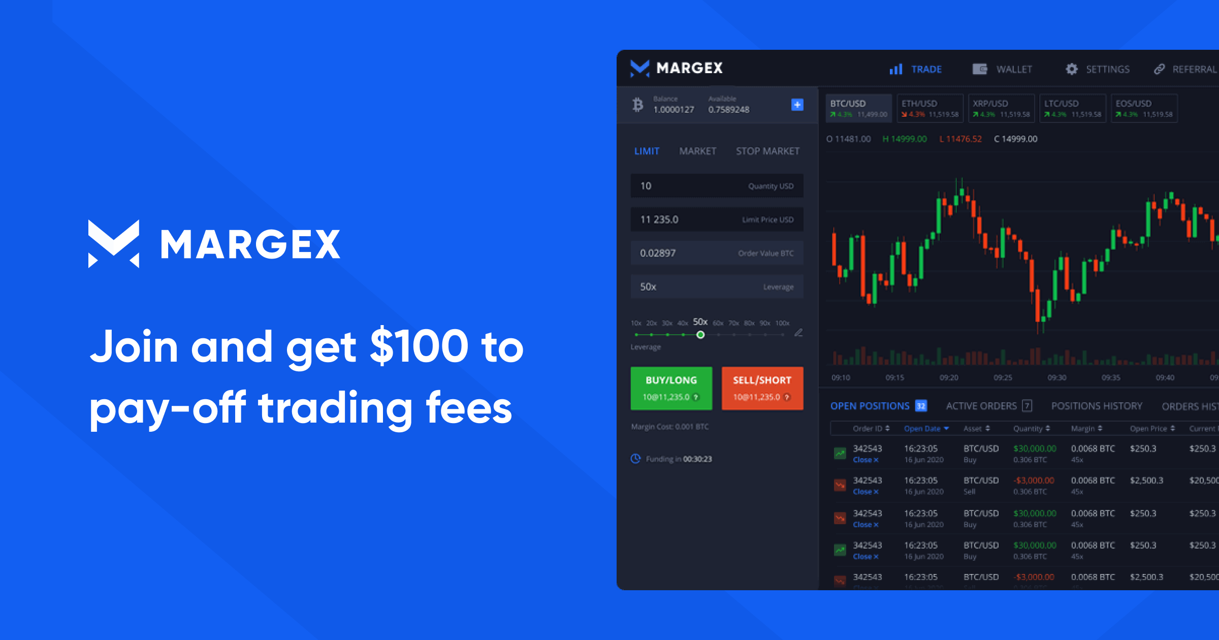 Margex promo banner